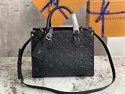 Louis Vuiiton LV Onthego Black Lizard 25x19x11.5cm - 1