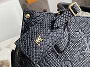 Louis Vuiiton LV Onthego Black Lizard 25x19x11.5cm - 3