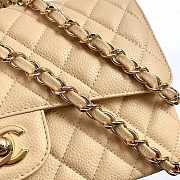 Chanel Flap Bag Cavier Gold Hardware Beige 25cm - 5