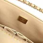 Chanel Flap Bag Cavier Gold Hardware Beige 25cm - 4