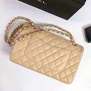 Chanel Flap Bag Cavier Gold Hardware Beige 25cm - 3