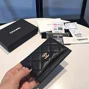 Chanel Card Holder Caviar Black Gold 11x7.5x0.5 - 2