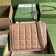 Gucci Deco Small Shoulder Bag Rose Beige 25x19.5x8cm - 4