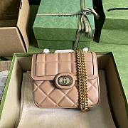 Gucci Deco Mini Shoulder Bag Rose Beige 18x14.5x8cm - 1