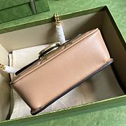 Gucci Deco Mini Shoulder Bag Rose Beige 18x14.5x8cm - 4