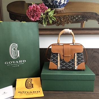 Goyard Mini Saigon Brown Size 21 × 14 × 9 cm