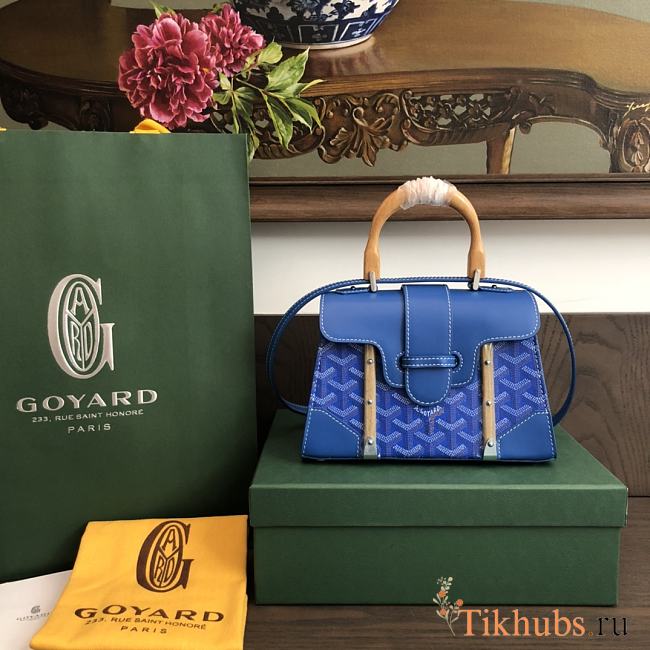 Goyard Mini Saigon Blue Size 21 × 14 × 9 cm - 1