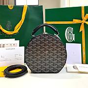 Goyard Alto Hatbox Trunk Bag Black 18x7x16.5 - 1