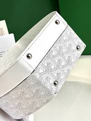 Goyard Alto Hatbox Trunk Bag White 18x7x16.5 - 4