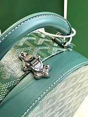 Goyard Alto Hatbox Trunk Bag Green 18x7x16.5 - 4