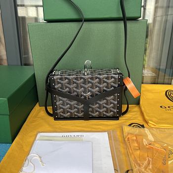 Goyard Menaudiere Trunk Black Bag 17x11.5x5.5cm