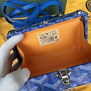 Goyard Menaudiere Trunk Blue Bag 17x11.5x5.5cm - 2