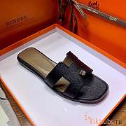 Hermes Black Slide - 3