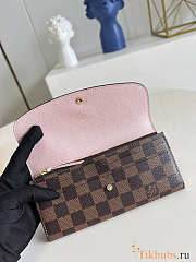 Louis Vuitton LV Emily Wallet Damier Pink Ballerine 19 x 10 x 2 cm - 2