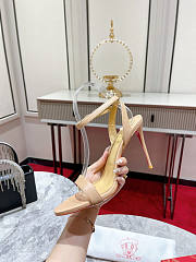 Christian Louboutin Queen Ankle Strap Sandal Beige Heel 10cm - 5