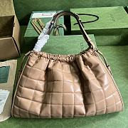 Gucci Deco Medium Tote Bag Rose Beige 43x28x8cm - 2