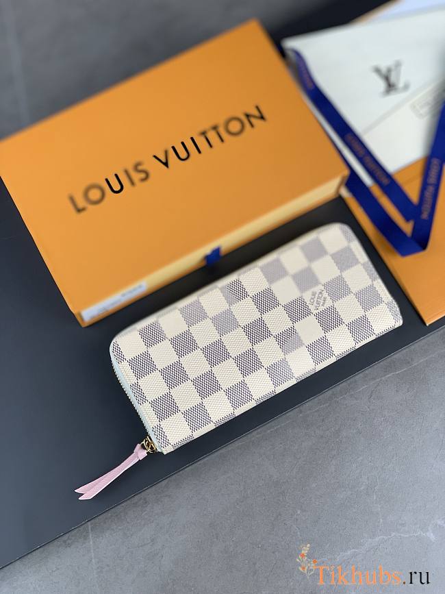 Louis Vuitton LV Clemence Wallet White 19.5x9x11.5cm - 1