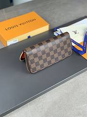 Louis Vuitton LV Clemence Wallet Damier Red 19.5x9x11.5cm - 4