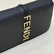 Fendi Fendigraphy Wallet On Chain Black 21.5x14.5x11cm - 4