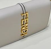 Fendi Fendigraphy Wallet On Chain White 21.5x14.5x11cm - 2