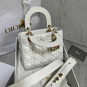 Dior Small Lady Dior My ABC Bag White 20cm - 4