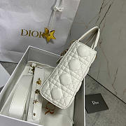 Dior Small Lady Dior My ABC Bag White 20cm - 3