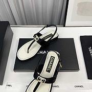 Chanel Satin Metal & Strass Sandals Black - 3