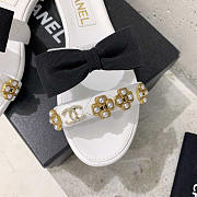 Chanel Casual Style Party Style Elegant Style Mules White - 5