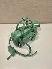 Prada Antique Nappa Top-handle Bag Green 24x12.5x7cm - 6