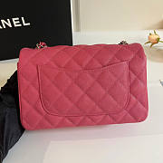 Chanel Small Flap Bag Pink Caviar Silver 20cm - 4