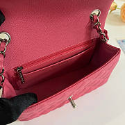 Chanel Small Flap Bag Pink Caviar Silver 20cm - 2