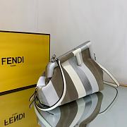 Fendi Small First Multicolor White Gray 26x18x9.5cm - 6
