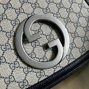 Gucci Blondie Medium Top Handle Bag Blue 29x22x7cm - 2