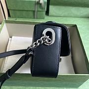 Gucci Petite GG Mini Shoulder Black Bag 21x10x5cm - 6