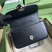 Gucci Petite GG Mini Shoulder Black Bag 21x10x5cm - 3