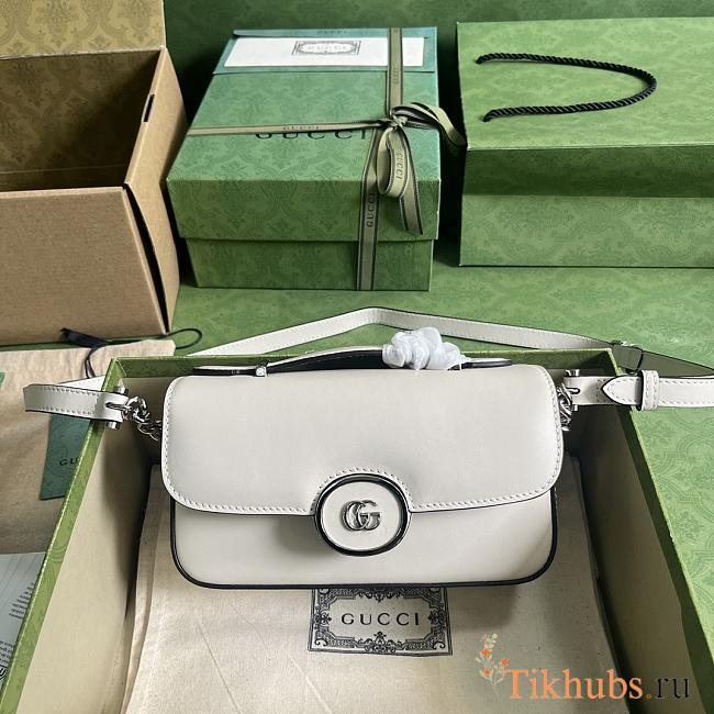 Gucci Petite GG Mini Shoulder White Bag 21x10x5cm - 1