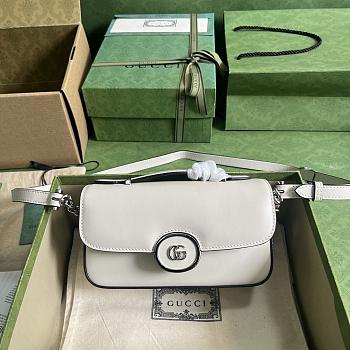 Gucci Petite GG Mini Shoulder White Bag 21x10x5cm