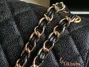 Chanel Flap Bag Caviar Gold Hardware GHW Jumbo Size 30 cm - 5