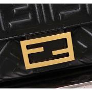 Fendi Baguette Black Leather Bag 27x15x6cm - 2