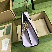 Gucci Ophidia Jumbo GG Small Shoulder Bag Camel And Lilac 26x17.5x8cm - 6