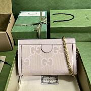 Gucci Ophidia Jumbo GG Small Shoulder Bag Pink 26x17.5x8cm - 3