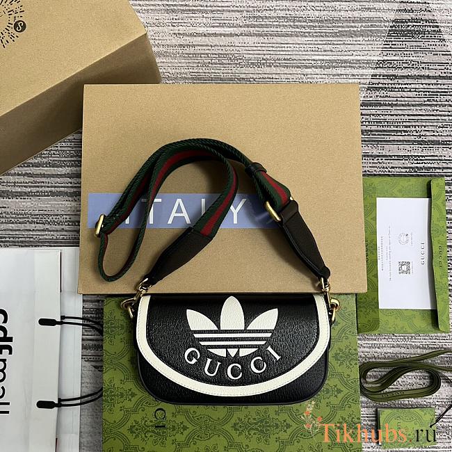 Adidas x Gucci Mini Bag Black 20.5x12x5.5cm - 1