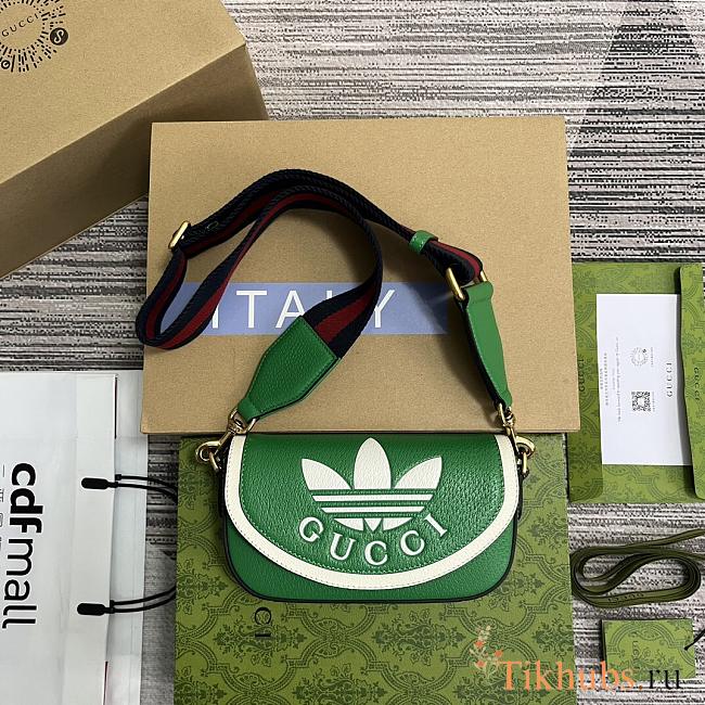 Adidas x Gucci Mini Bag Green 20.5x12x5.5cm - 1