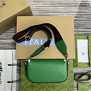 Adidas x Gucci Mini Bag Green 20.5x12x5.5cm - 3