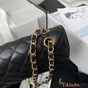 Chanel Flap Bag Black Cavier Gold Hardware 23cm - 2