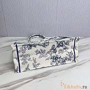 Dior Large Book Tote Blue White 41.5cm - 4