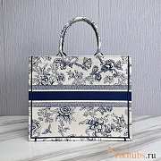 Dior Large Book Tote Blue White 41.5cm - 2