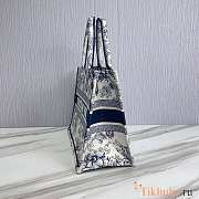 Dior Medium Book Tote Blue White 36.5cm - 5