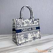 Dior Medium Book Tote Blue White 36.5cm - 3