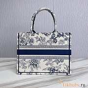 Dior Medium Book Tote Blue White 36.5cm - 2